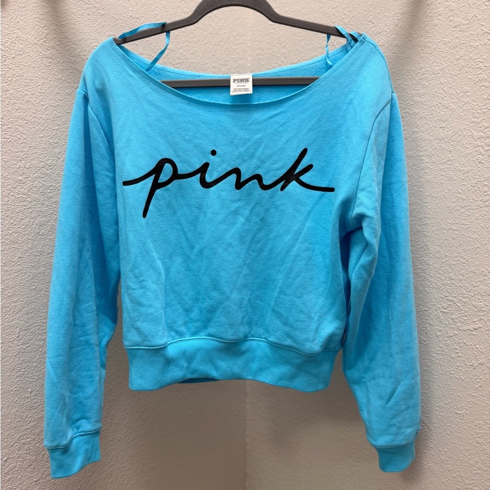 PINK Victoria's Secret Light Blue Hoodie